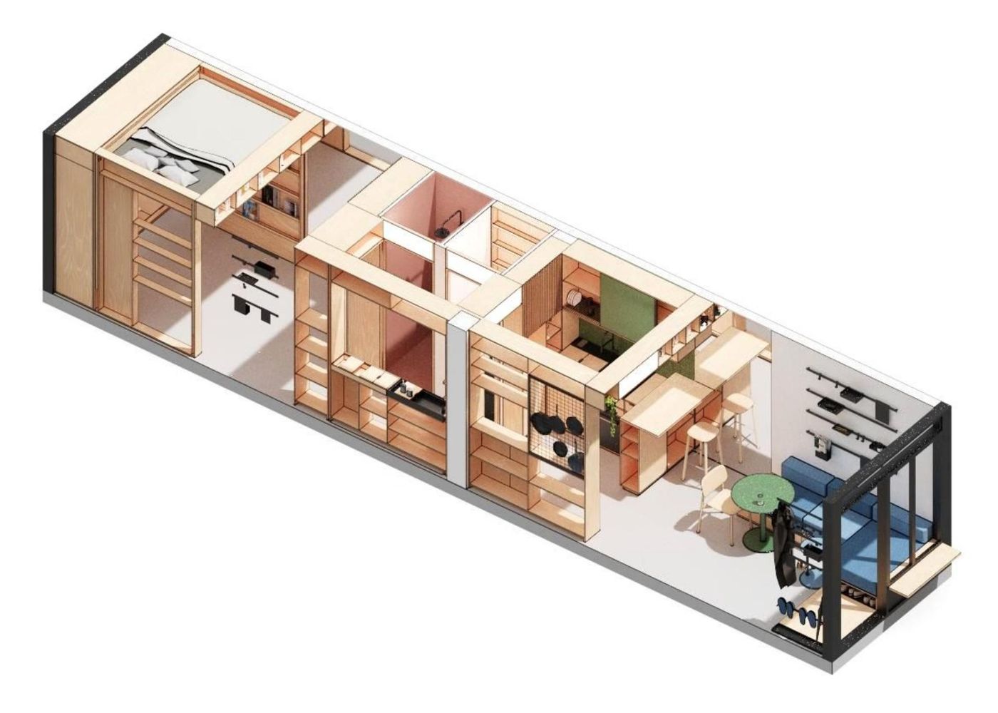 Cutaway of the Simple module